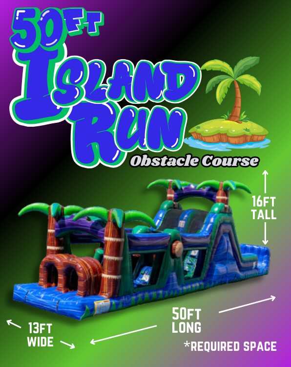 50ft Island Run Obstacle Course