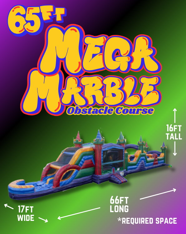 65ft Mega Marble Obstacle Course