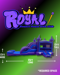 Royal Combo Bounce House (double lane)