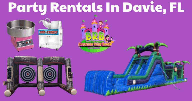Party Rentals In Davie, FL - Bounce Rite Back Party Rentals