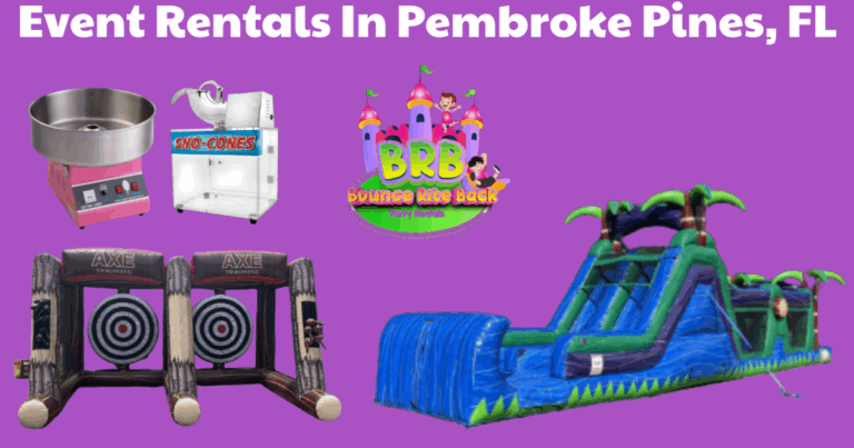 Event Rentals In Pembroke Pines, FL - Bounce Rite Back Party Rentals