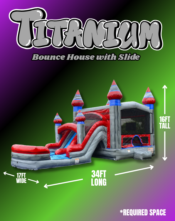 Titanium Combo Bounce House(double lane)
