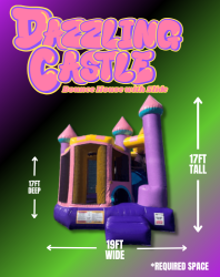 Dazzling Castle Combo Bounce House