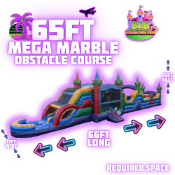 65ft Mega Marble Obstacle Course