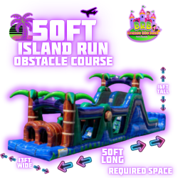 50ft Island Run Obstacle Course