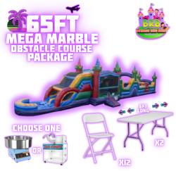 65ft Mega Marble Obstacle Course Package