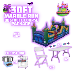30ft Marble Run Obstacle Course Package