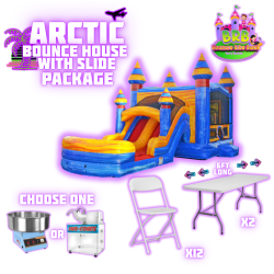 Arctic Bounce House w/ Slide (double lane) Package