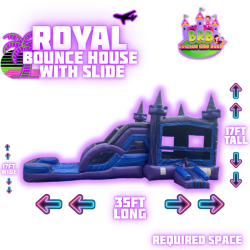 Royal Bounce House w/ Slide (double lane)