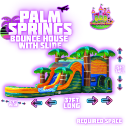 Palm Springs Bounce House w/ Slide (double lane)