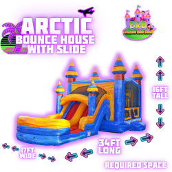 Arctic Bounce House w/ Slide (double lane)