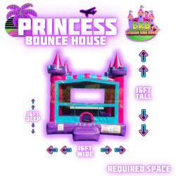 15x15 Princess Bounce House