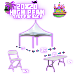 20x20 High Peak Tent Package