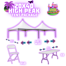 20x40 High Peak Tent Package