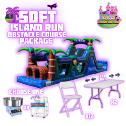 50ft Island Run Obstacle Course Package