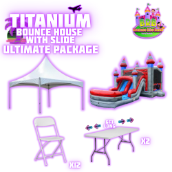 Titanium Bounce House w/ Slide (double lane) Ultimate Package
