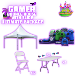 Gamer Bounce House w/ Slide (double lane) Ultimate Package