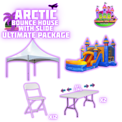 Arctic Bounce House w/ Slide (double lane) Ultimate Package
