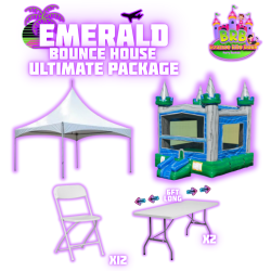 Emerald Castle Bounce House Ultimate Package