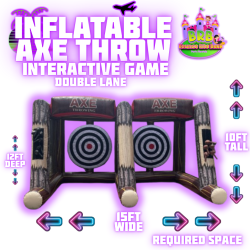 Inflatable Axe Throw (double lane)