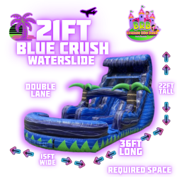 21ft Blue Crush (double lane)