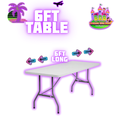 6ft Foldable Table