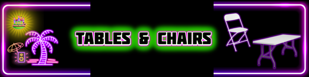 Table and Chair Rentals in Coral Springs - Bounce Rite Back Party Rentals