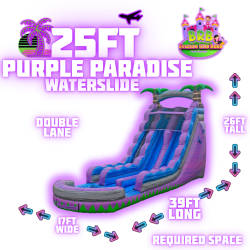 25ft Purple Paradise (double lane)