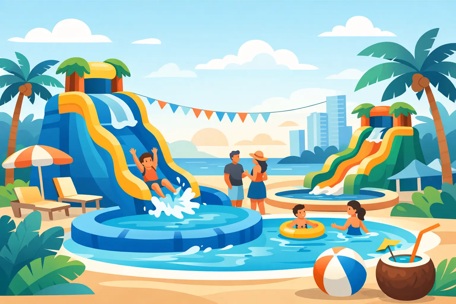 Water Slide Rentals for a South Florida Party