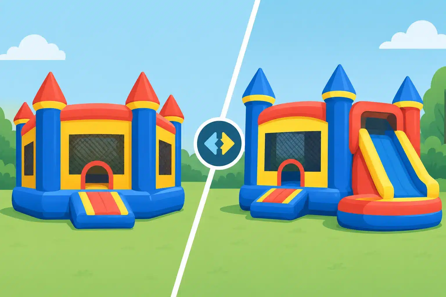 Bounce House Versus Combo Bouncer for Parties