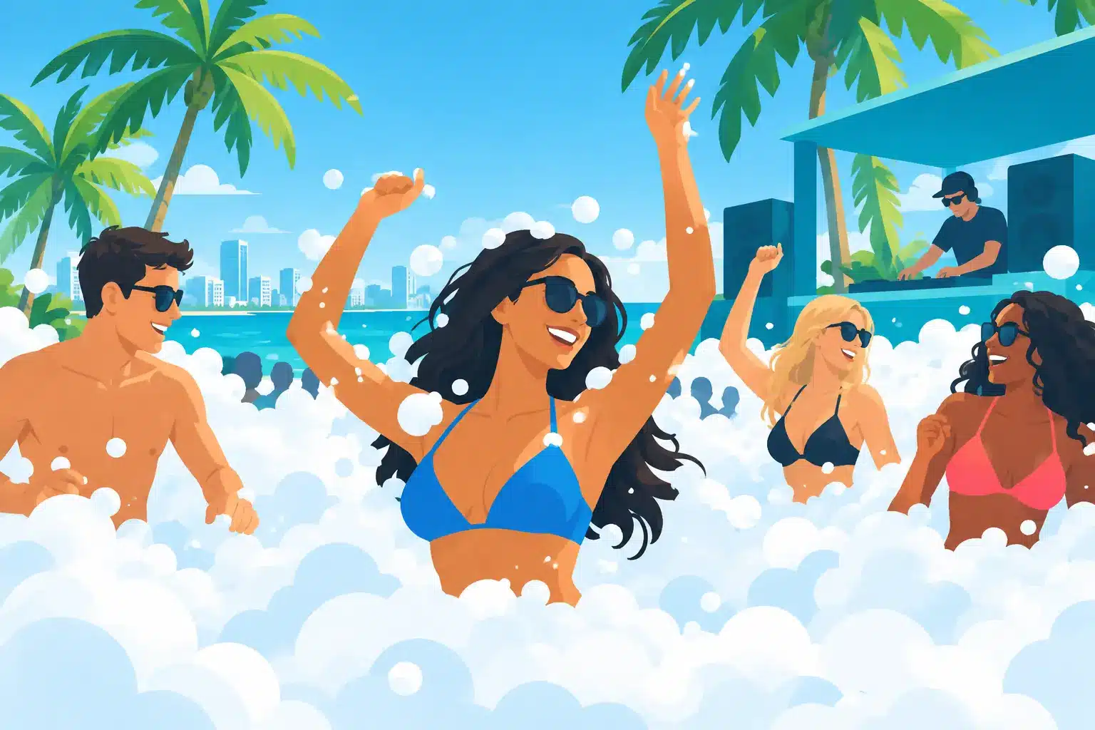 Foam Parties That Keep South Florida Cool