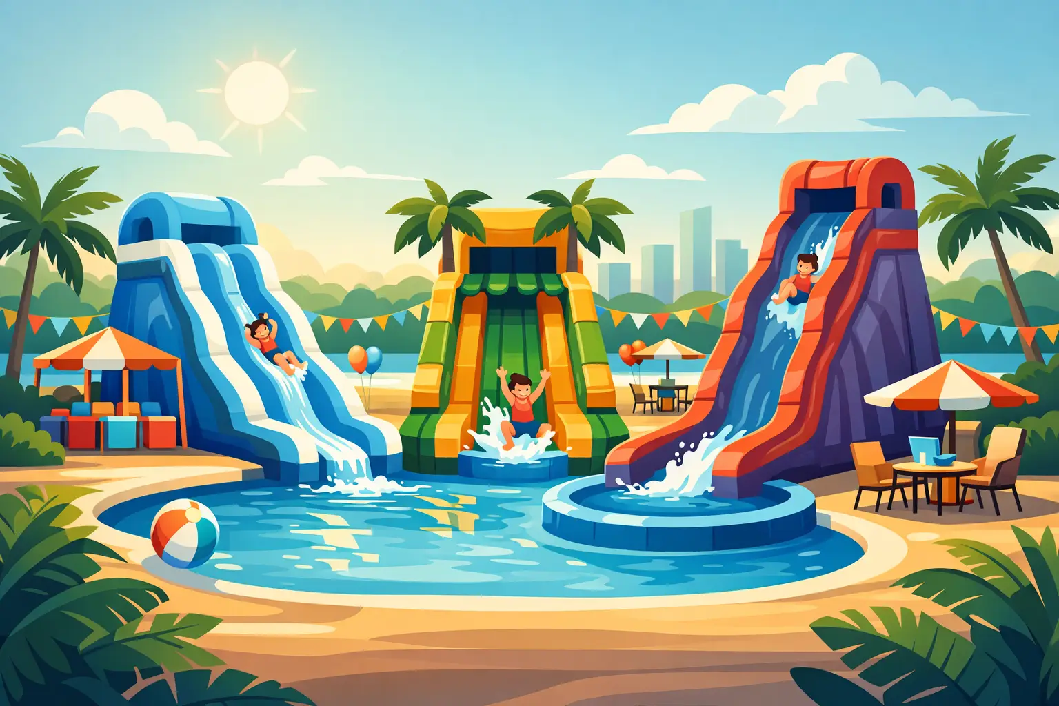 Water Slides That Make South Florida Parties Pop
