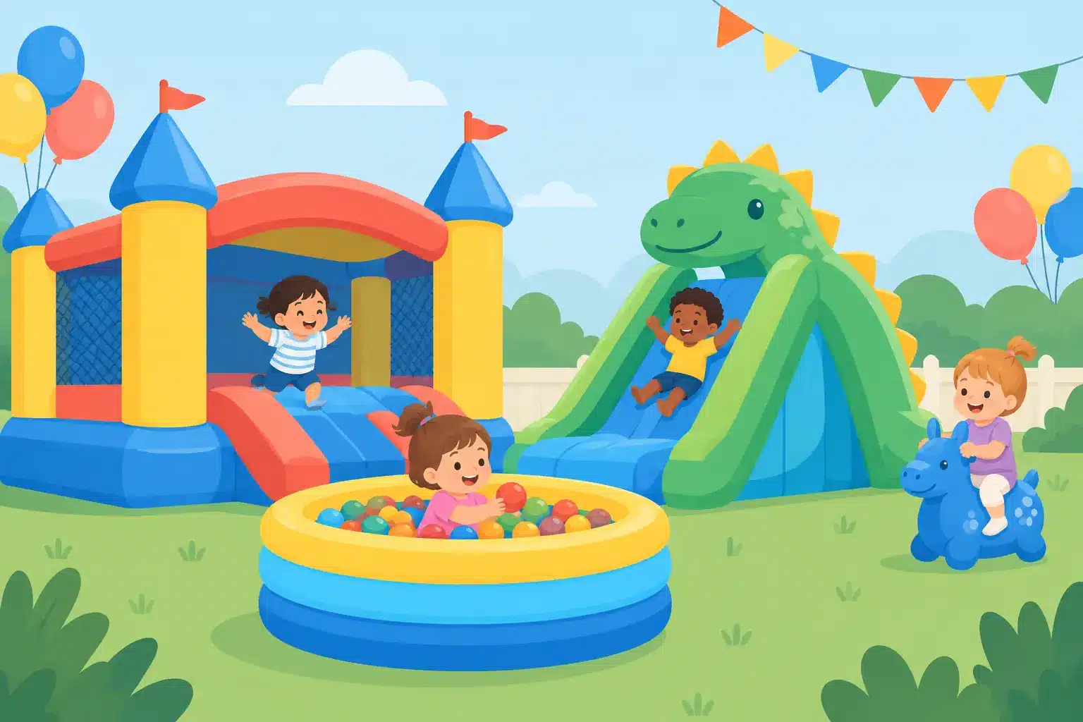 What Inflatables Suit Toddlers at a Party?
